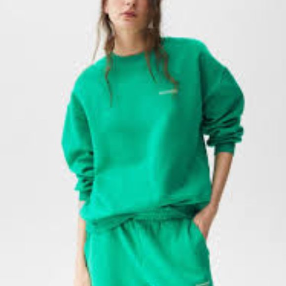 Pull&Bear Round Neck Sweatshirt with Slogan Size M - Picture 2 of 5